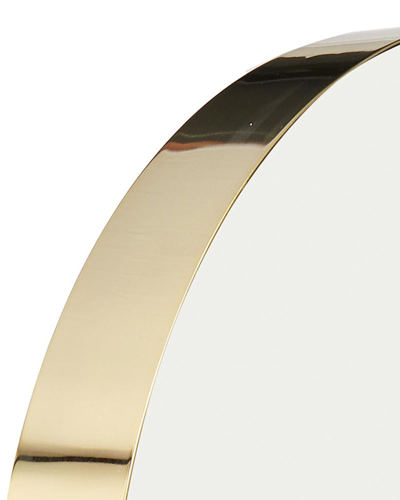 Halo - Brass salon mirror - ø80